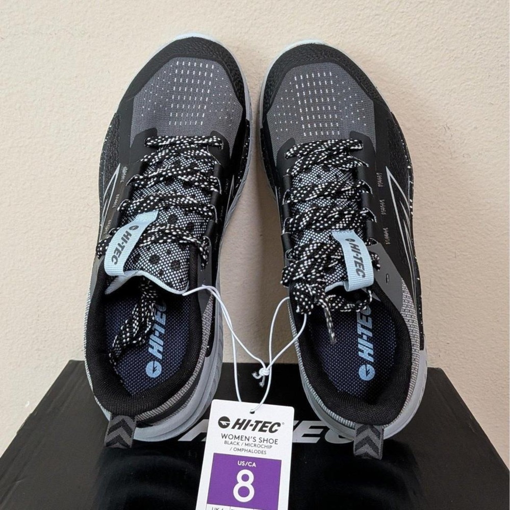 New Hi-Tec Women's Casual Lace-Up Shoes Black Size 8 - Picture 4 of 5